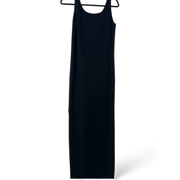 SHE by Sheri Bodell L Long Maxi Midi Dress 100% Cashmere Sleeveless Straight - Picture 5 of 6